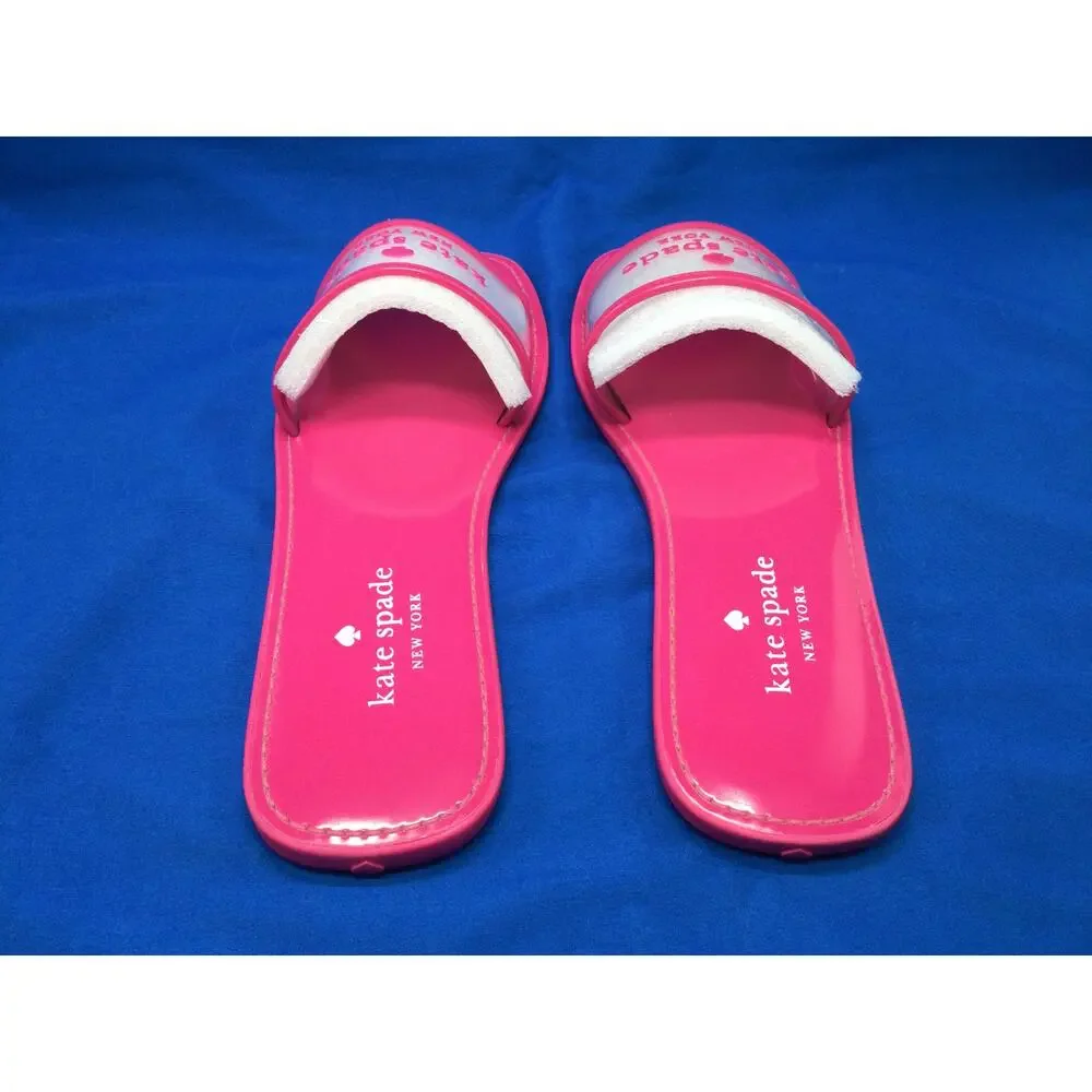 Kate Spade Peyton Clear Pink Sandal Womens 10B